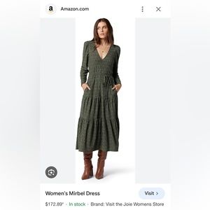 Soft Joie Mirbel Midi Dress - Multi Green / M